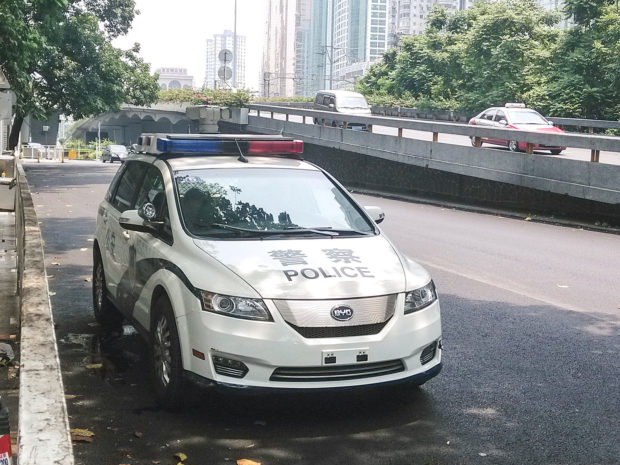 BYD e6 Electric Police Car