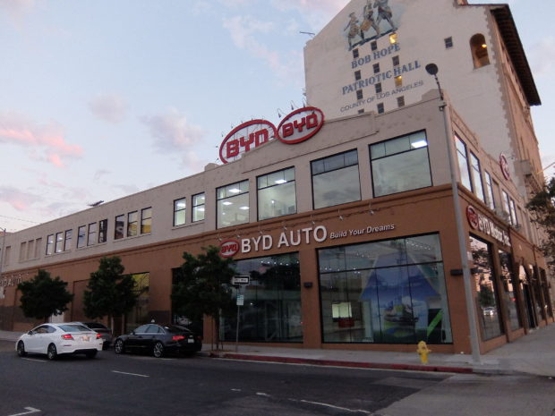 BYD Build Your Dreams Auto Headquarters in US LA